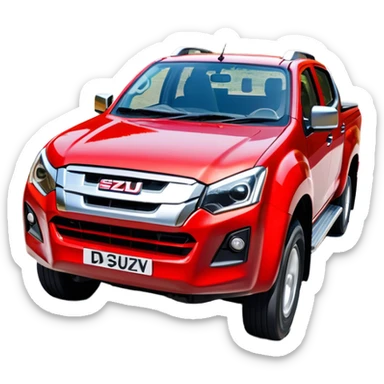 Isuzu D-MAX - Isuzu (Model Year: 2024) (Iconic colour: Red) sticker