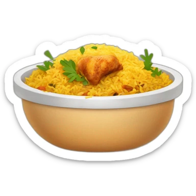 Chicken biriyani sticker