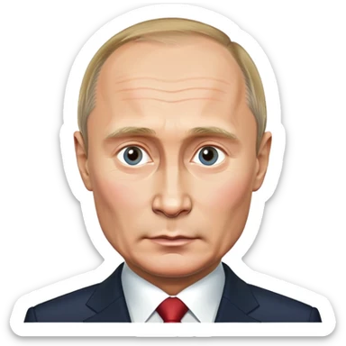 Vladimir Putin portrait sticker