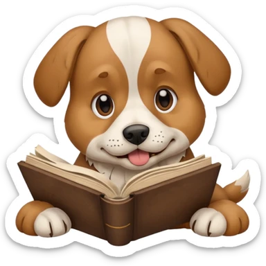 Dog eat homework sticker