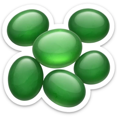 jade stone sticker