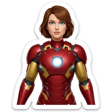 Iron  man female sticker
