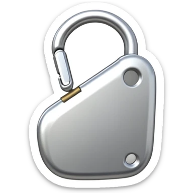 Locking carabiner sticker