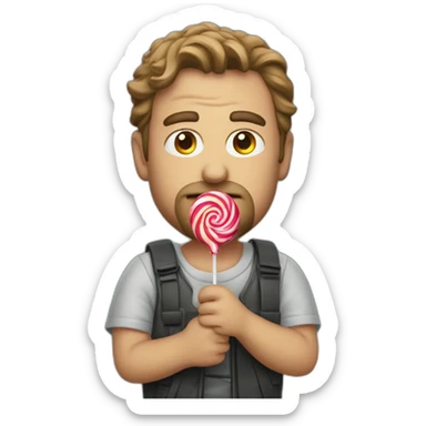 Michael Mayers wielding a lollipop sticker