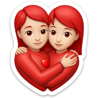heart hug sticker