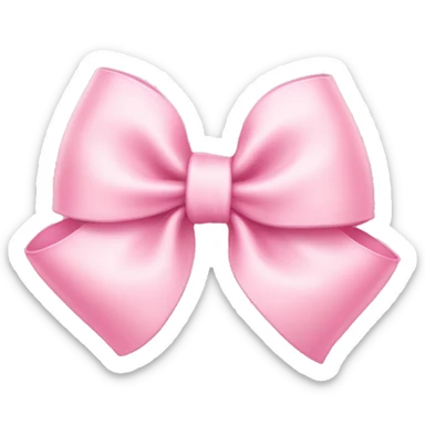 Baby pink bow sticker