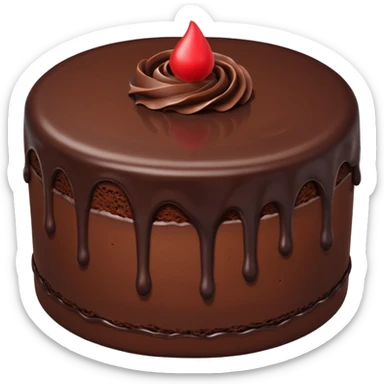 Chocolate cake sticker