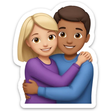 Love mod boy and girl sticker