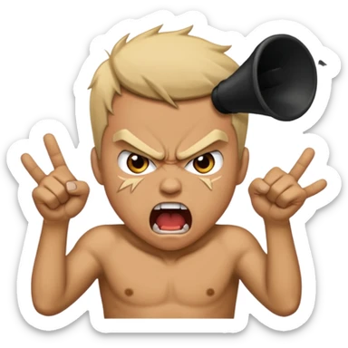 Asim crashes the car, throwing something over Ran's head; she gets angry at him  sticker