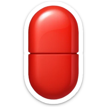 A Case in red Pill sticker