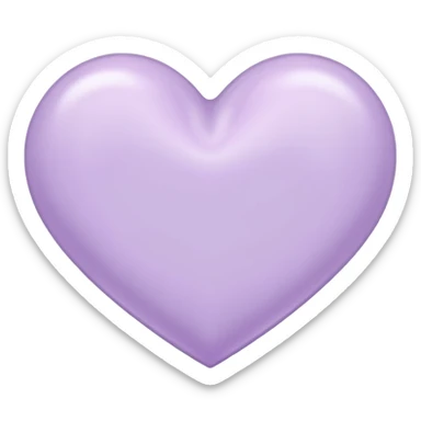 pastel lilac heart sticker
