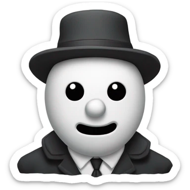A snowman that’s in the mafia. sticker