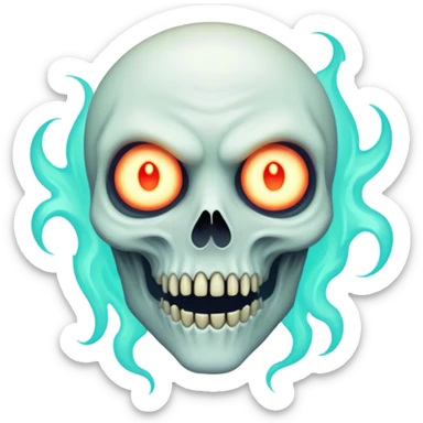 cosmic spectre, menacing, suffocating, ghoul sticker