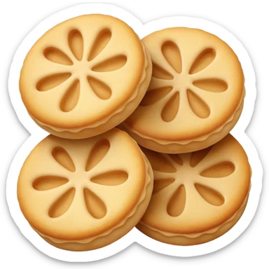 Japanese rice cracker with soy sauce flavor sticker