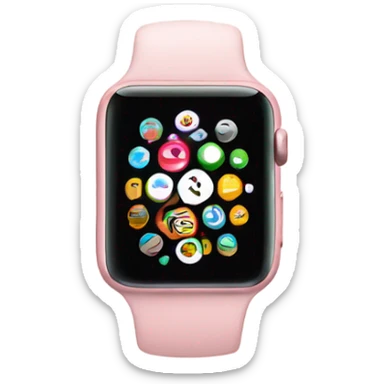 light pink iwatch sticker
