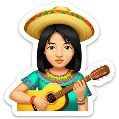 Vibrant Festival Singer sticker