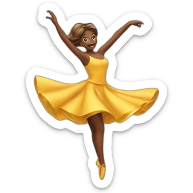 Twirling sticker