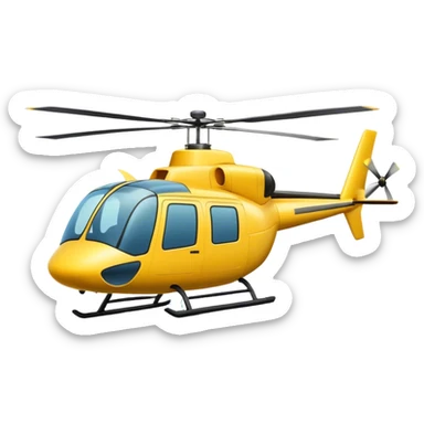 Helicopter sprinkling sunflowers  sticker