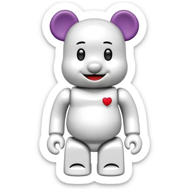joy emoji bearbrick sticker