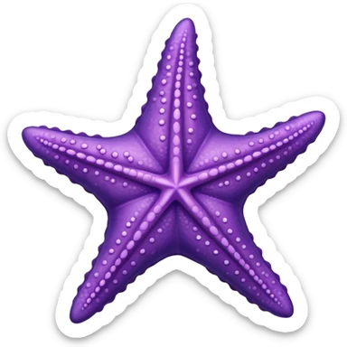 Purple Starfish sticker
