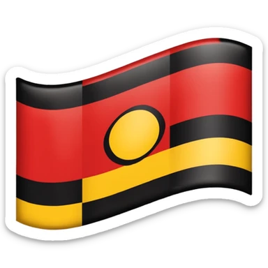 Aboriginal  flag sticker
