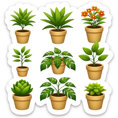 plants cultures. Transparent background sticker