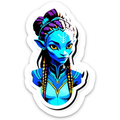 Create neytiri from avatar  sticker
