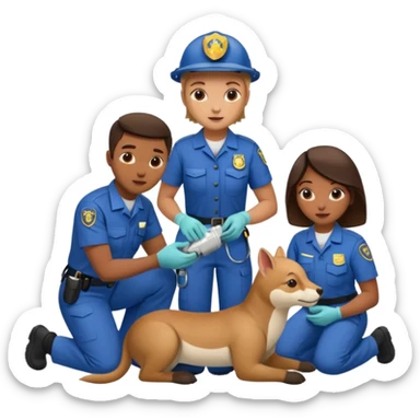 wildlife rescue workers sticker