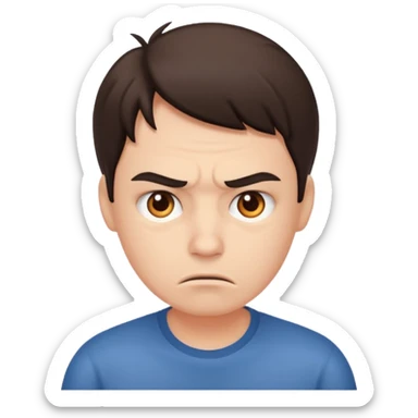 Un persona estresada sticker