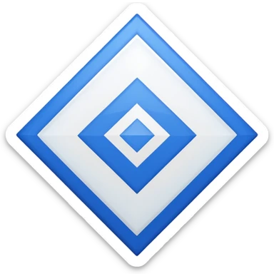 Blue white hsv Emoji with Rhombus  sticker