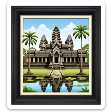 ankor wat cambodia sticker
