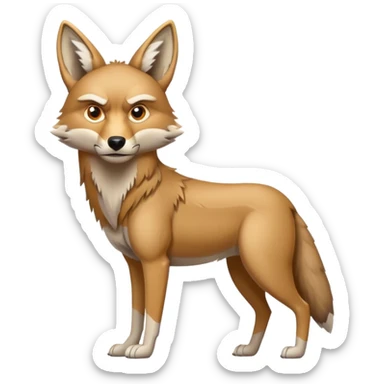 Strong coyote sticker