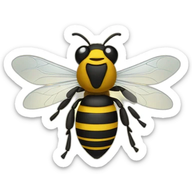 buzzing bee sticker