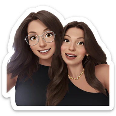 smiling girls in jewelry indoors sticker