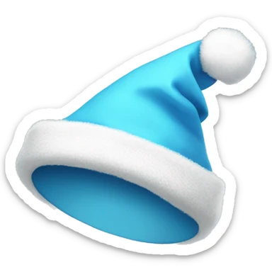 Light blue Santa hat sticker
