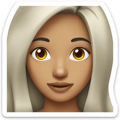 Hot girl with dark hair sticker