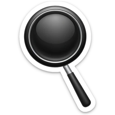 black search icon sticker