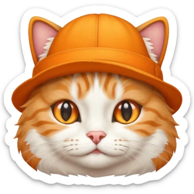 A cat ave hat sticker
