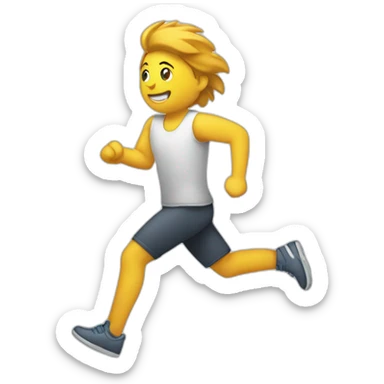 pictogram run  sticker