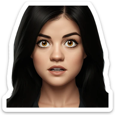 realistic portrait of a girl sticker