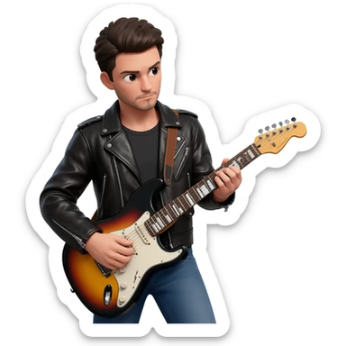 guitarist sticker
