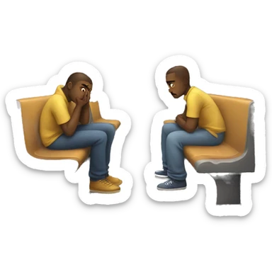 sad to Miss a train and see the train leaving sticker