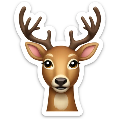 Christmas deer sticker