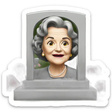dianne feinstein cemetery grave sticker