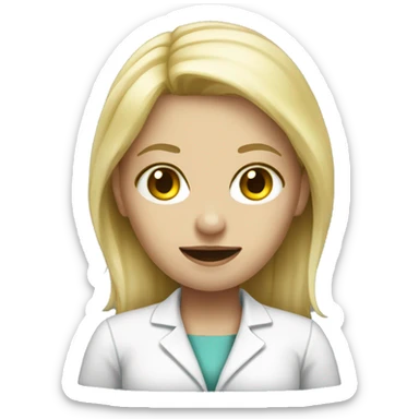 Blonde embalmer girl sticker