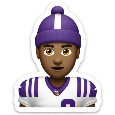 Minnesota Vikings person holding a sign that says “we are garbage” sticker