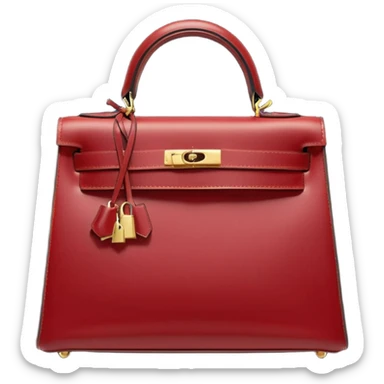 hermes kelly dark red bag sticker