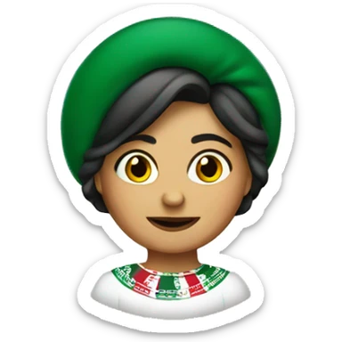 Mexican woman president with mexico flag sticker
