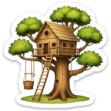 A treehouse sticker