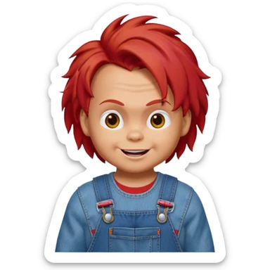 AnjaneyaUn emojin de chuky sticker